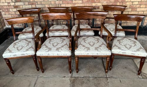 a good quality set of 8 victorian mahogany dining chairs - CATEGORY: ANTIQUE CHAIRS - DATED VICTORIAN
