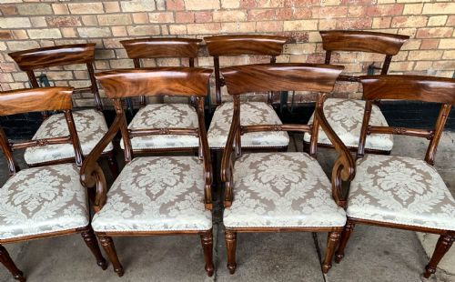 A GOOD QUALITY SET OF 8 VICTORIAN MAHOGANY DINING CHAIRS - ADDITIONAL PHOTO 1