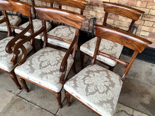 A GOOD QUALITY SET OF 8 VICTORIAN MAHOGANY DINING CHAIRS - ADDITIONAL PHOTO 2