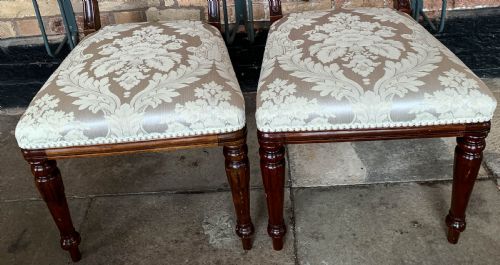 A GOOD QUALITY SET OF 8 VICTORIAN MAHOGANY DINING CHAIRS - ADDITIONAL PHOTO 6