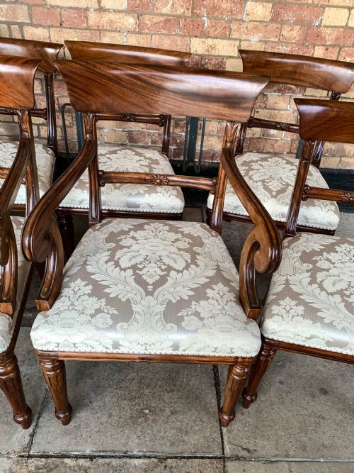 A GOOD QUALITY SET OF 8 VICTORIAN MAHOGANY DINING CHAIRS - ADDITIONAL PHOTO 9