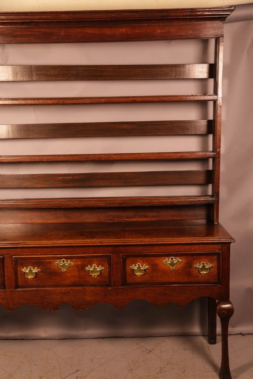A GOOD EARLY 8TH CENTURY OAK DRESSER - ADDITIONAL PHOTO 7