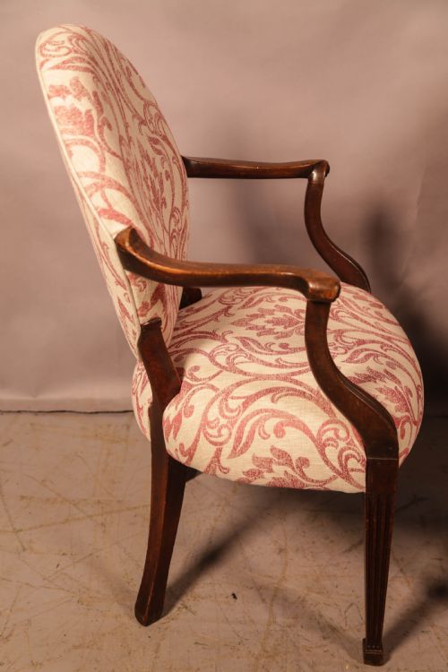 A BEUTIFUL PAIR OF GEOGIAN 18TH C SALON CHAIRS - ADDITIONAL PHOTO 12