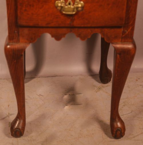 UNUSUAL 18TH C SIDE TABLE CAB LEGS - ADDITIONAL PHOTO 2