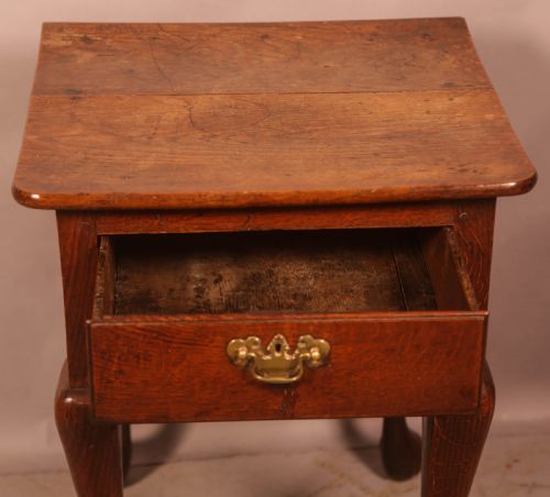 UNUSUAL 18TH C SIDE TABLE CAB LEGS - ADDITIONAL PHOTO 4