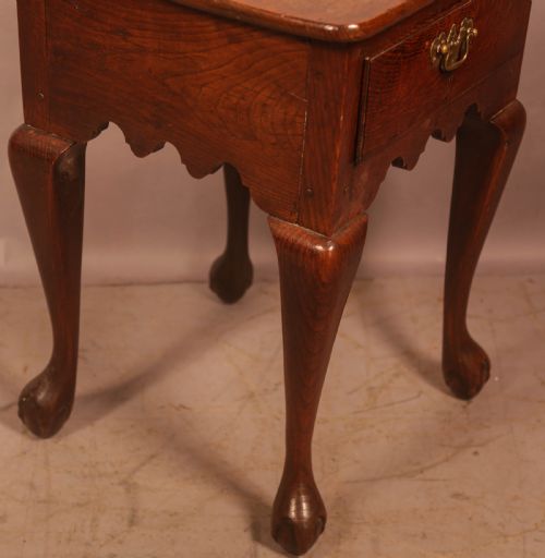 UNUSUAL 18TH C SIDE TABLE CAB LEGS - ADDITIONAL PHOTO 7