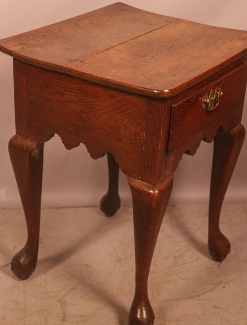 UNUSUAL 18TH C SIDE TABLE CAB LEGS - ADDITIONAL PHOTO 8