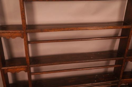 A GEORGIAN PLATE RACK IN OAK - ADDITIONAL PHOTO 6