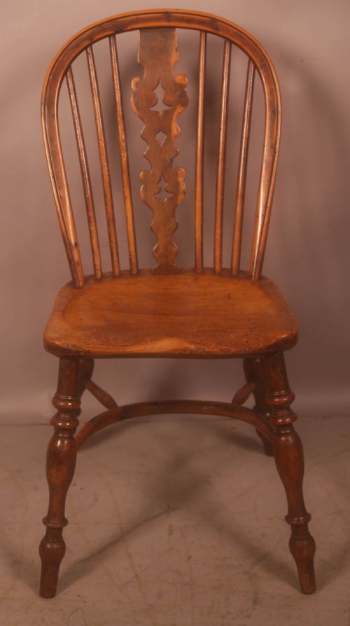 a rare allsop kitchen chair in yew wood - CATEGORY: ANTIQUE CHAIRS - DATED 19TH CENTURY