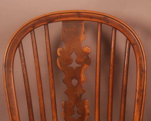 A RARE ALLSOP KITCHEN CHAIR IN YEW WOOD - ADDITIONAL PHOTO 3
