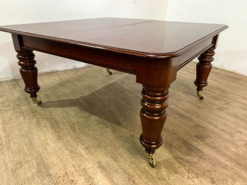 A SUPERB EARLY VICTORIAN MAHOGANY EXTENDING DINING TABLE WITH 3 LEAVES SEAT 14 - ADDITIONAL PHOTO 17