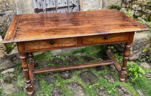 a lovely fruit wood kitchen dining table - CATEGORY: ANTIQUE TABLES - DATED 19TH CENTURY