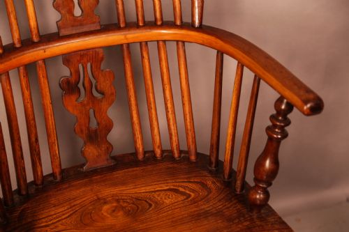 A SUPER HIGH BACK YEW WINDSOR BY BEN GILLING WORKSOP - ADDITIONAL PHOTO 4