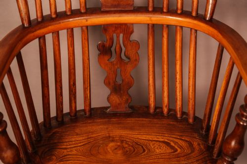 A SUPER HIGH BACK YEW WINDSOR BY BEN GILLING WORKSOP - ADDITIONAL PHOTO 6