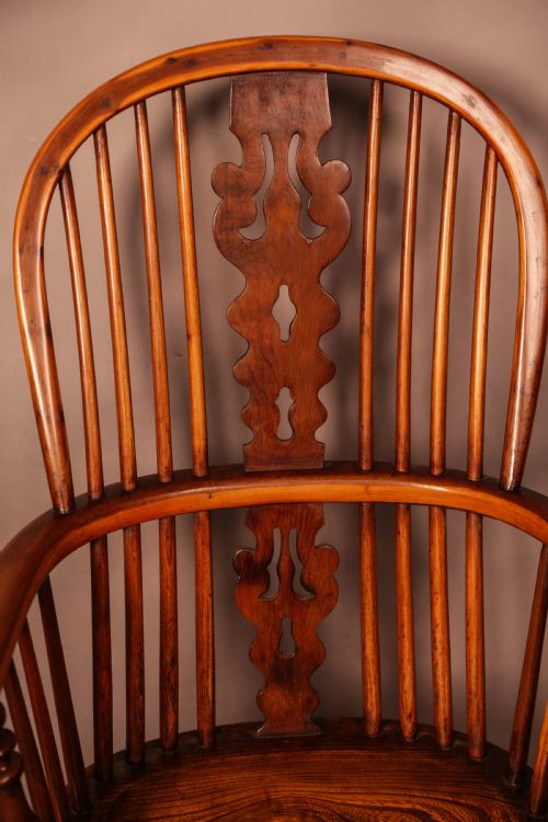 A SUPER HIGH BACK YEW WINDSOR BY BEN GILLING WORKSOP - ADDITIONAL PHOTO 7