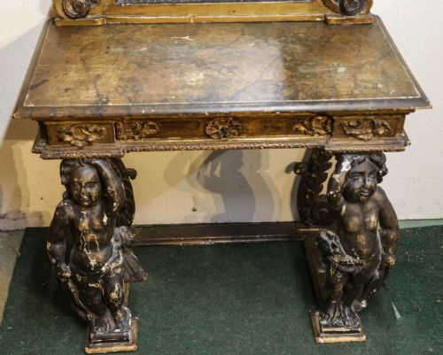 AN 18TH CENTURY ITALIAN CONSOLE TABLE - ADDITIONAL PHOTO 7