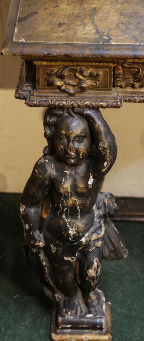 AN 18TH CENTURY ITALIAN CONSOLE TABLE - ADDITIONAL PHOTO 8