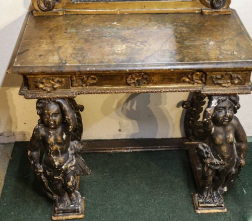 AN 18TH CENTURY ITALIAN CONSOLE TABLE - ADDITIONAL PHOTO 10