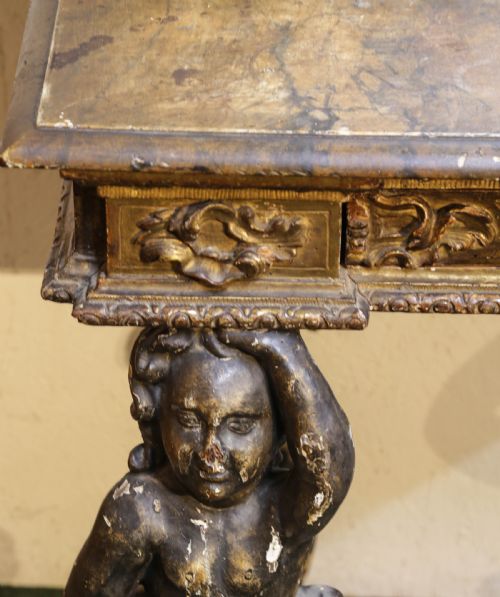 AN 18TH CENTURY ITALIAN CONSOLE TABLE - ADDITIONAL PHOTO 11