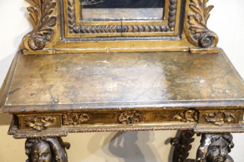 AN 18TH CENTURY ITALIAN CONSOLE TABLE - ADDITIONAL PHOTO 14