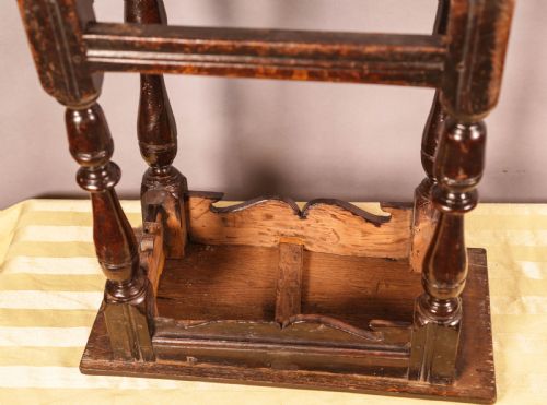 A GOOD 17TH CENTURY JOINT STOOL - ADDITIONAL PHOTO 10