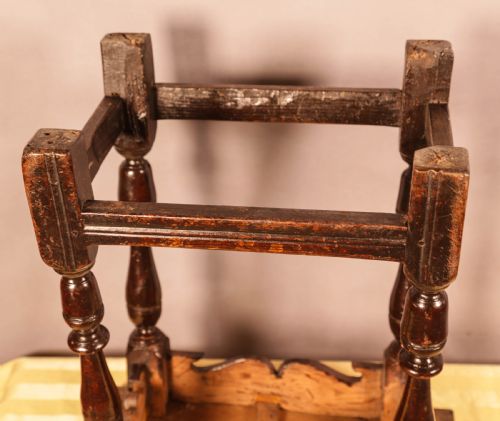 A GOOD 17TH CENTURY JOINT STOOL - ADDITIONAL PHOTO 11