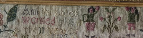 NEEDLEWORK SAMPLER 1783 ANN THURSBECK - ADDITIONAL PHOTO 4