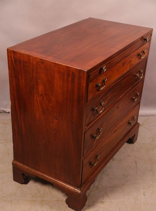 A GOOD GEORGIAN 4 HIGH CHEST OF DRAWERS - ADDITIONAL PHOTO 6