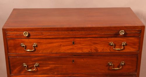 A GOOD GEORGIAN 4 HIGH CHEST OF DRAWERS - ADDITIONAL PHOTO 8