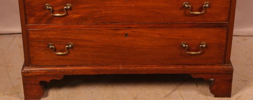 A GOOD GEORGIAN 4 HIGH CHEST OF DRAWERS - ADDITIONAL PHOTO 9