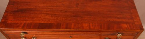 A GOOD GEORGIAN 4 HIGH CHEST OF DRAWERS - ADDITIONAL PHOTO 13