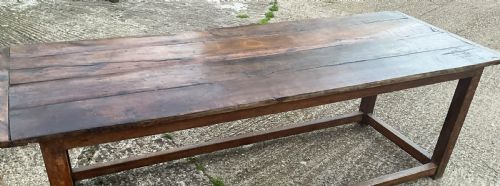 A LARGE OAK FARMHOUSE TABLE - ADDITIONAL PHOTO 16