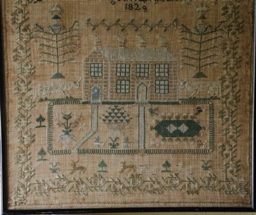 A GOOD INTERESTING SAMPLER OF THE BATTY FAMILY BY AGNESS BATTY 1829 - ADDITIONAL PHOTO 6