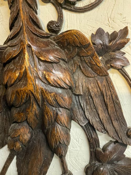 A BLACK FOREST CARVING OF AN EAGLE - ADDITIONAL PHOTO 2