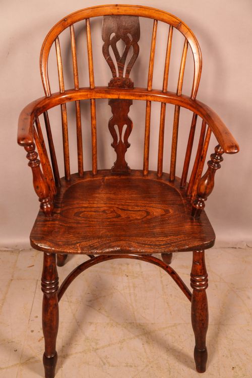 yew wood windsor chair elizabeth gabbitass worksop - CATEGORY: ANTIQUE CHAIRS - DATED 19TH CENTURY