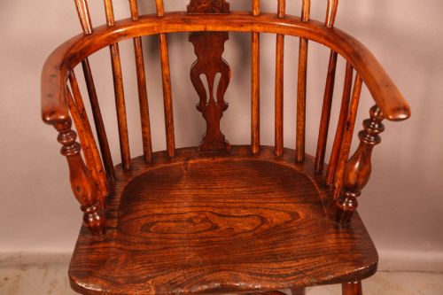 YEW WOOD WINDSOR CHAIR ELIZABETH GABBITASS WORKSOP - ADDITIONAL PHOTO 3