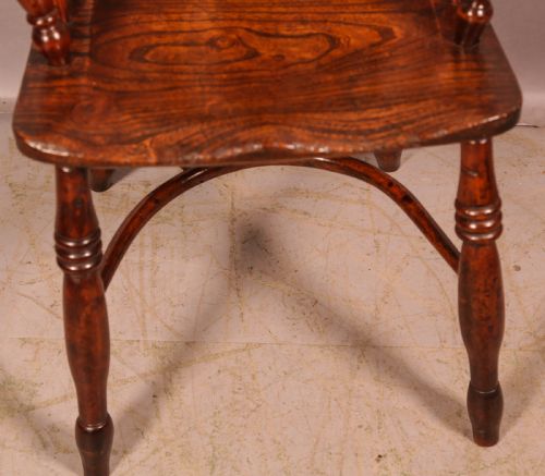 YEW WOOD WINDSOR CHAIR ELIZABETH GABBITASS WORKSOP - ADDITIONAL PHOTO 4