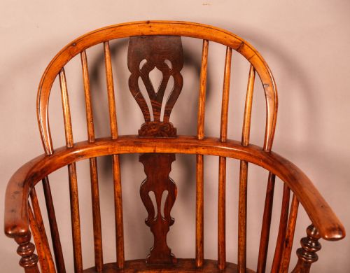 YEW WOOD WINDSOR CHAIR ELIZABETH GABBITASS WORKSOP - ADDITIONAL PHOTO 5