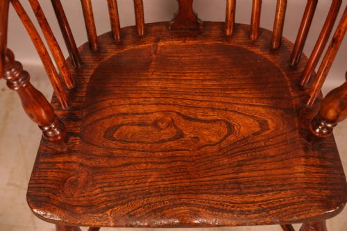 YEW WOOD WINDSOR CHAIR ELIZABETH GABBITASS WORKSOP - ADDITIONAL PHOTO 9