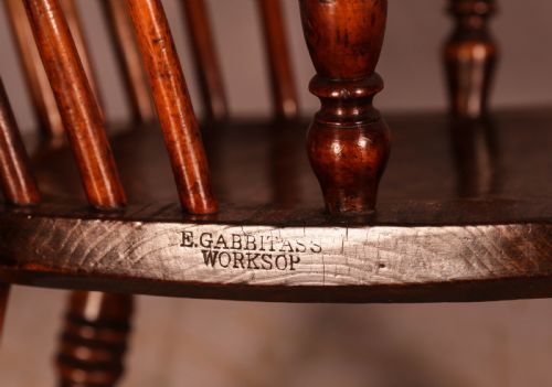 YEW WOOD WINDSOR CHAIR ELIZABETH GABBITASS WORKSOP - ADDITIONAL PHOTO 12