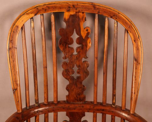 A SUPER YEW WOOD HIGH WINDSOR CHAIR ALLSOP WORKSOP - ADDITIONAL PHOTO 5