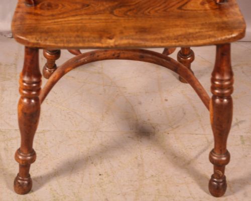A SUPER YEW WOOD HIGH WINDSOR CHAIR ALLSOP WORKSOP - ADDITIONAL PHOTO 9