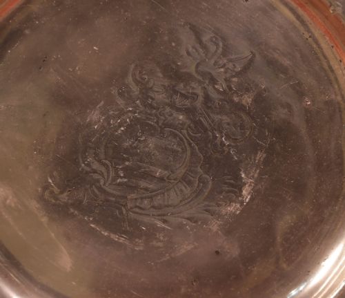 A PEWTER PLATE C 18TH C - ADDITIONAL PHOTO 2
