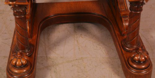 BEST PAIR OF VICTORIAN OAK HALL CHAIRS - ADDITIONAL PHOTO 6
