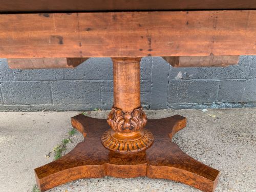 A SUPERB VICTORIAN POLLARD OAK EXTENDING DINING TABLE - ADDITIONAL PHOTO 22