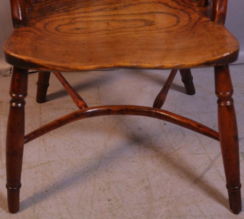 A YEW WOOD WINDSOR CHAIR WHEATLAND RETFORD - ADDITIONAL PHOTO 4