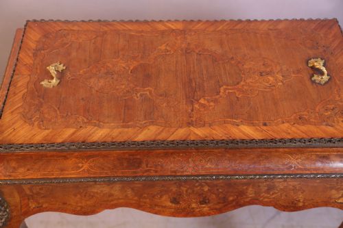 A VICTORIAN BURR WALNUT CELLORETTE - ADDITIONAL PHOTO 10