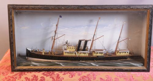 a victorian ship diarama - CATEGORY: ANTIQUE MISCELLANEOUS - DATED VICTORIAN