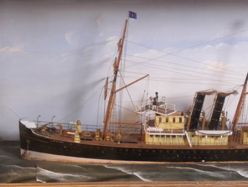 A VICTORIAN SHIP DIARAMA - ADDITIONAL PHOTO 1