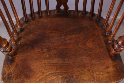 A SUPER YEW WOOD WINDSOR CHAIR BY GABBITASS OF WORKSOP - ADDITIONAL PHOTO 6
